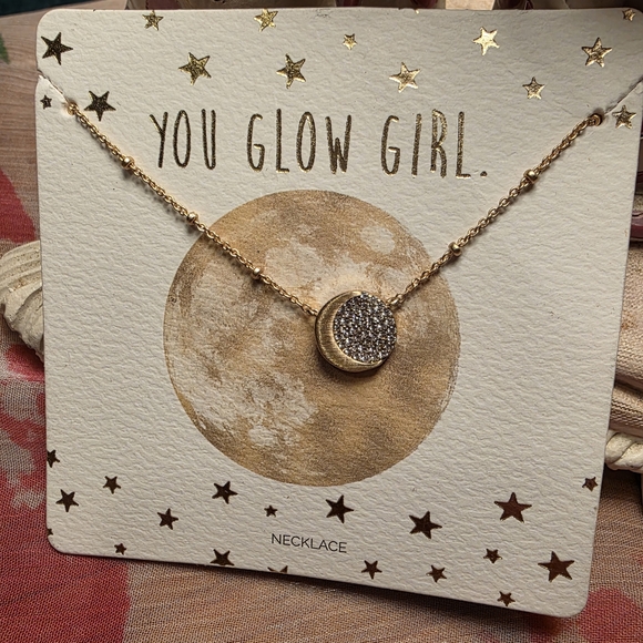 Francesca's Collections Jewelry - Francesca's Collections Gold Crescent Necklace